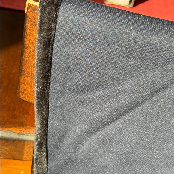 NWOT Old Navy Active pants leggings Sz XL Navy Blue with black suede stripe - Picture 2 of 8